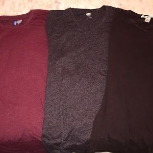 Mens Red/ Burgundy Shirt Bundle (M)